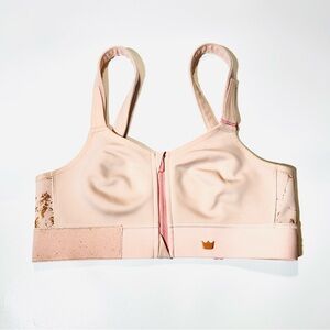 SHEFIT sports bra Flex Front-Zip sports bra adjustable Blush women size M medium